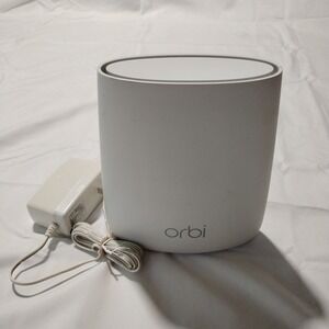 NETGEAR Orbi RBS20 Satellite WiFi Network Extender White with Power Adapter